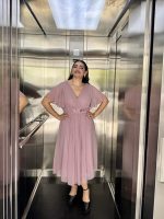 MIDI SWING CHIFFON DRESS - Image 2