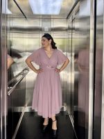 MIDI SWING CHIFFON DRESS - Image 4