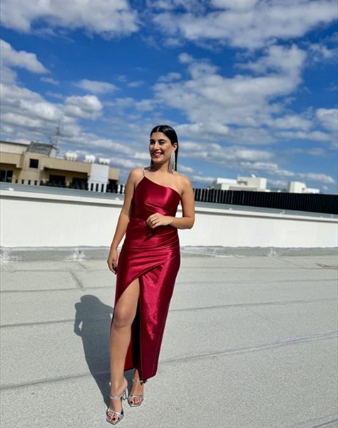 MAXI METALLIC DRESS