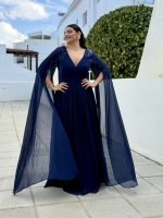 MAXI CHIFFON LACE SHOULDER - Image 2