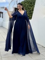 MAXI CHIFFON LACE SHOULDER - Image 3