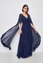 MAXI CHIFFON LACE SHOULDER - Image 8