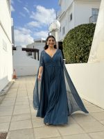 MAXI CHIFFON LACE SHOULDER - Image 12