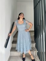 MIDI SWING LACE DRESS - Image 2