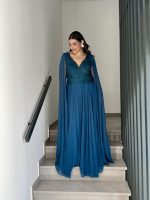 MAXI CHIFFON DRESS LACE BUSTIER - Image 4