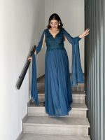 MAXI CHIFFON DRESS LACE BUSTIER - Image 6