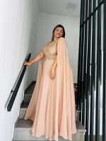 MAXI CHIFFON DRESS LACE BUSTIER - Image 16