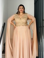 MAXI CHIFFON DRESS LACE BUSTIER - Image 18