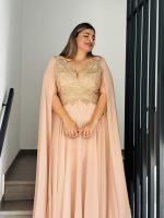 MAXI CHIFFON DRESS LACE BUSTIER - Image 19