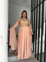 MAXI CHIFFON DRESS LACE BUSTIER - Image 20