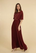 MAXI DRESS PLEATED - Image 9