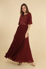 MAXI DRESS PLEATED - Image 10