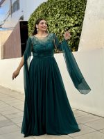 MAXI CHIFFON GOWN DRESS - Image 2