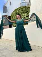 MAXI CHIFFON GOWN DRESS - Image 3