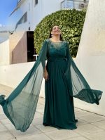 MAXI CHIFFON GOWN DRESS - Image 4