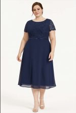 MIDI DRESS A LINE CHIFFON - Image 5