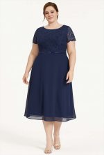 MIDI DRESS A LINE CHIFFON - Image 6
