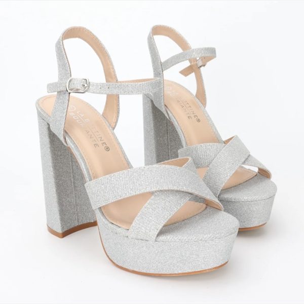 PLATFORMA GLITTER HIGH HEEL