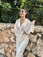 CHIFFON SHIRT FLARE SLEEVE - Image 9