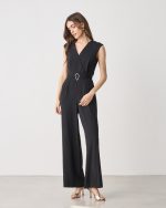 JUMPSUIT CREPE SLEEVELESS - Image 5