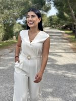 JUMPSUIT CREPE SLEEVELESS - Image 9