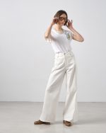COTTON TROUSER WIDE LEG - Image 2
