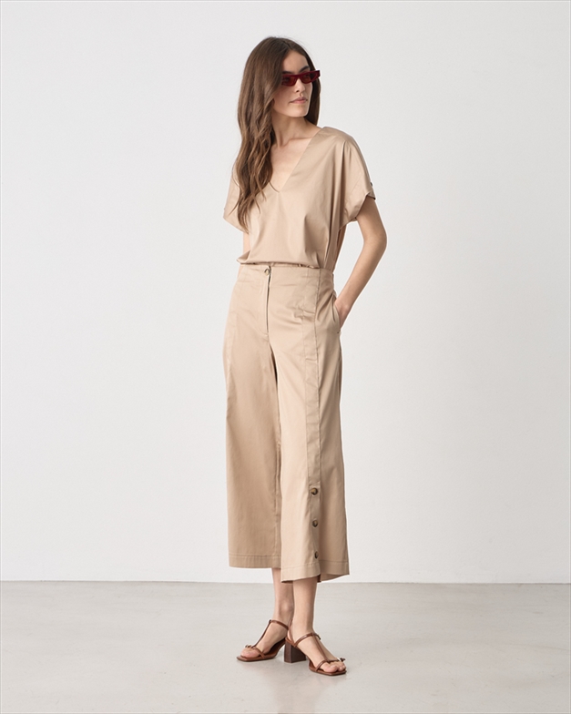 21075A.jpg TROUSER COTTON CROPPED - Image 1