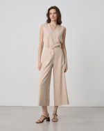 TROUSER CROPPED TENCEL LINEN