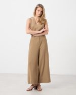 TROUSER CROPPED TENCEL LINEN - Image 7