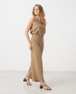 TROUSER CROPPED TENCEL LINEN - Image 9