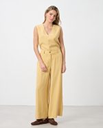 TROUSER CROPPED TENCEL LINEN - Image 13