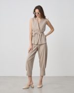 TROUSER MELANGE CROPPED
