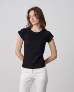 BLOUSE RIBBED SHORT SLEEVE - Image 2