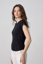 BLOUSE RIBBED SHORT SLEEVE - Image 6