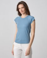 BLOUSE RIBBED SHORT SLEEVE - Image 7