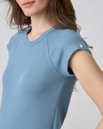 BLOUSE RIBBED SHORT SLEEVE - Image 8