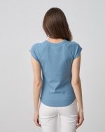 BLOUSE RIBBED SHORT SLEEVE - Image 9