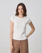BLOUSE RIBBED SHORT SLEEVE - Image 10