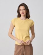 BLOUSE RIBBED SHORT SLEEVE - Image 16
