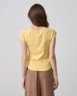 BLOUSE RIBBED SHORT SLEEVE - Image 18