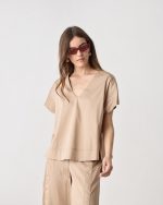 BLOUSE COTTON V NECK - Image 2