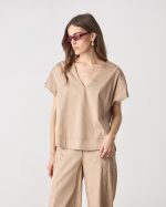 BLOUSE COTTON V NECK - Image 5