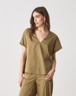 BLOUSE COTTON V NECK - Image 12