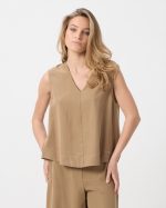 BLOUSE V NECK TENCEL LINEN - Image 9