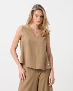 BLOUSE V NECK TENCEL LINEN - Image 10