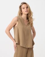 BLOUSE V NECK TENCEL LINEN - Image 12