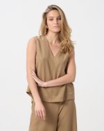 BLOUSE V NECK TENCEL LINEN - Image 14