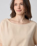 BLOUSE RUSHED SHORT SLEEVE - Image 3