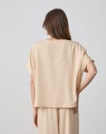 BLOUSE RUSHED SHORT SLEEVE - Image 4