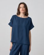 BLOUSE RUSHED SHORT SLEEVE - Image 7